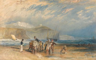 Porto di Folkestone e costa verso Dover da Joseph Mallord William Turner